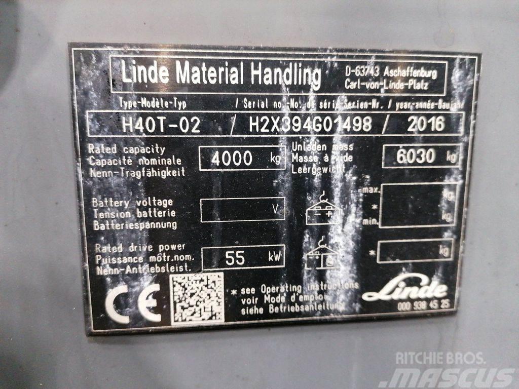 Linde H40T-02 LPG tehnika