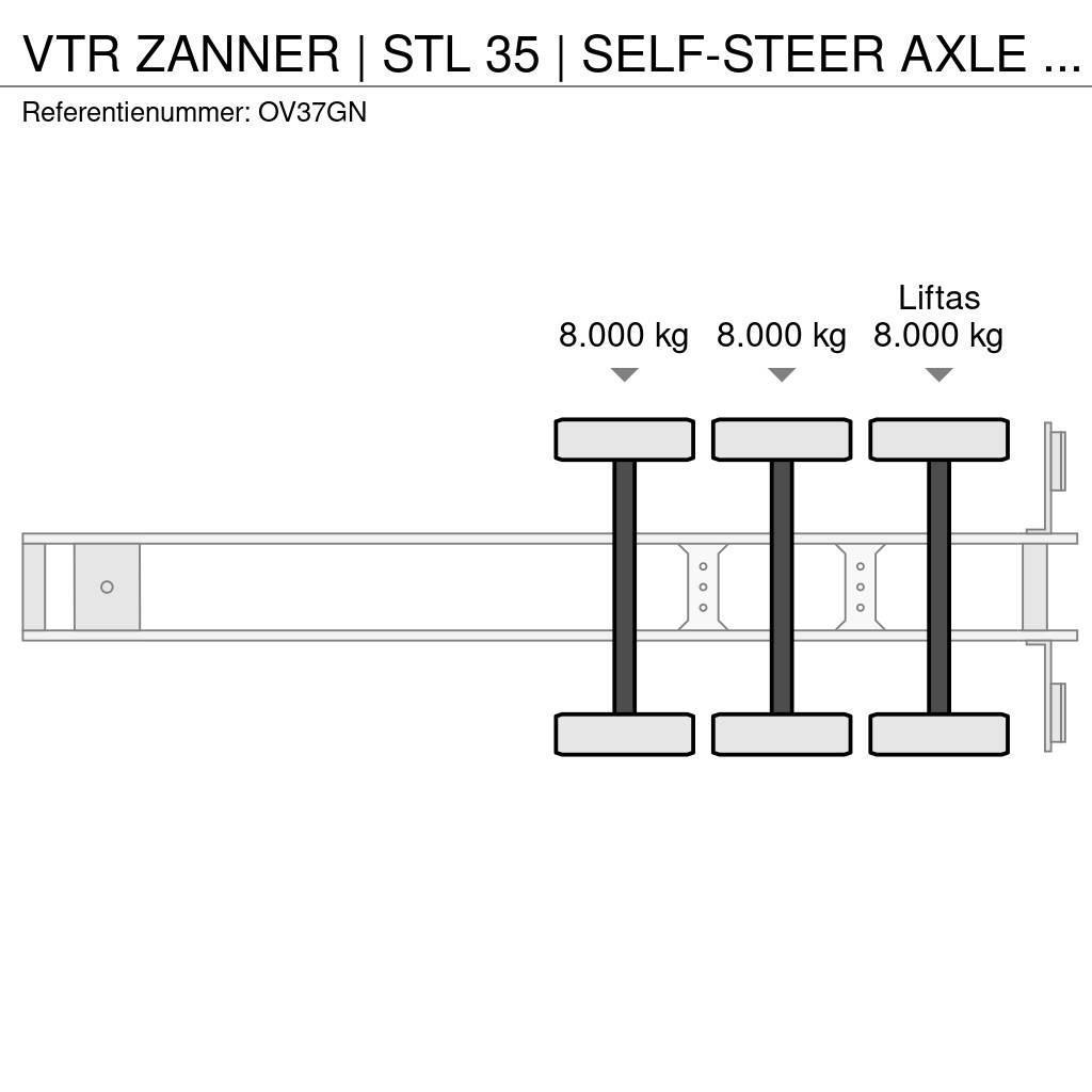  VTR ZANNER | STL 35 | SELF-STEER AXLE | RAMPS | GA Autotreileri