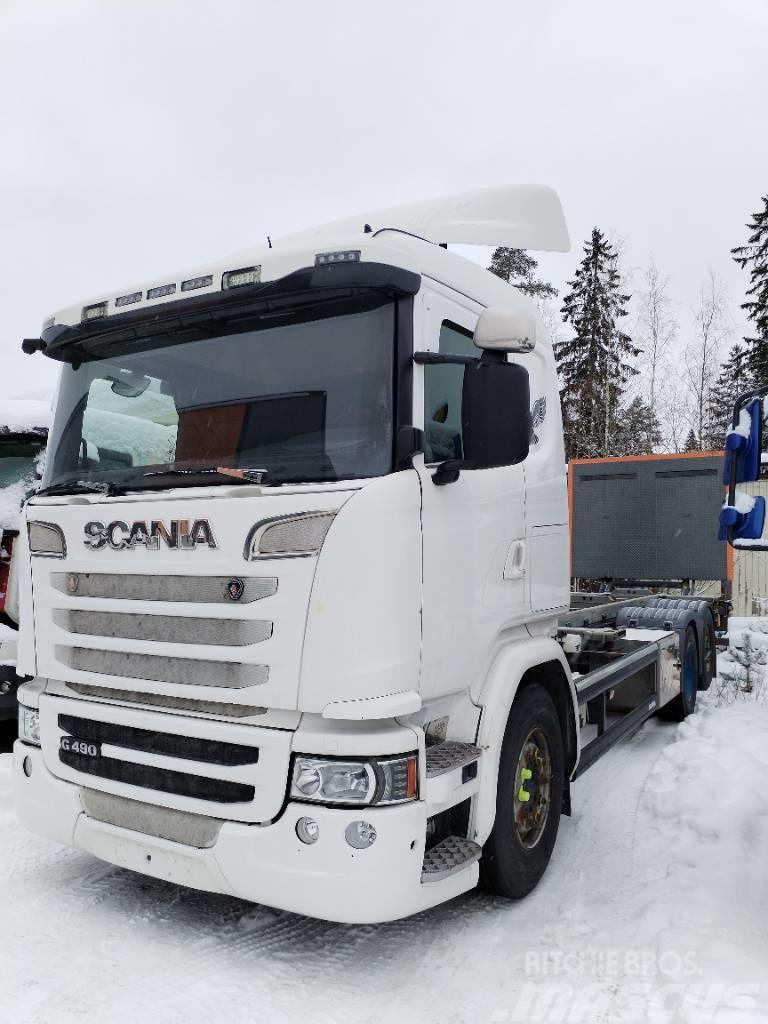 Scania G 490 konttilaite Smagās mašīnas ar konteineriem