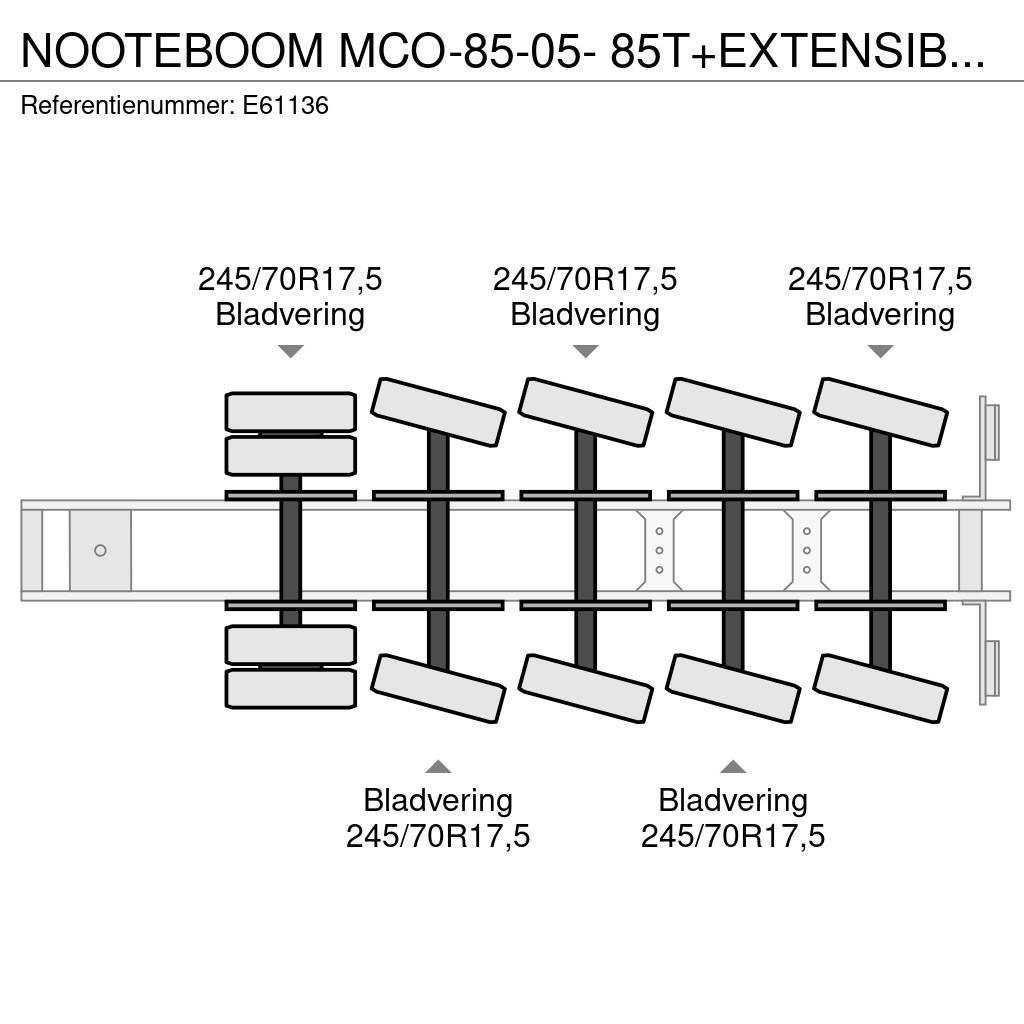 Nooteboom MCO-85-05- 85T+EXTENSIBLE 3M Zemie treileri