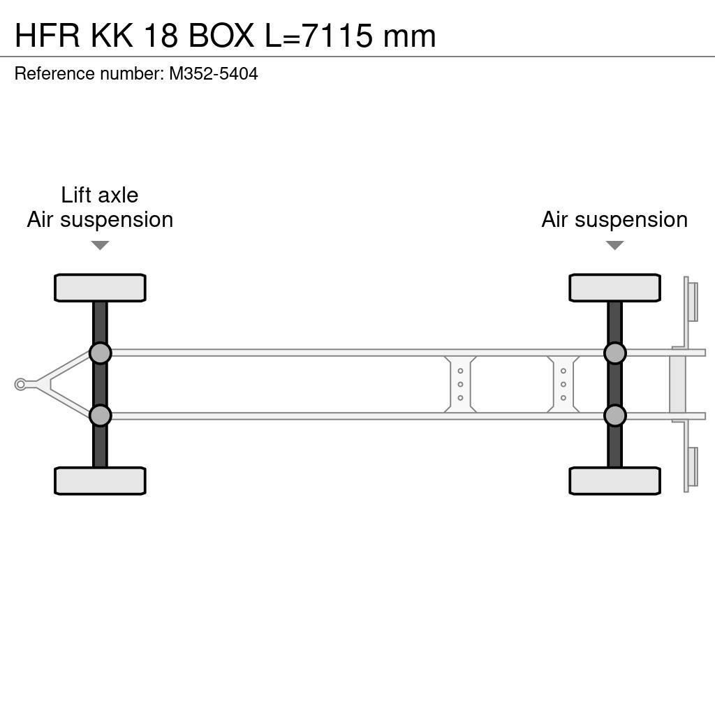 HFR KK 18 BOX L=7115 mm Treileri ar ar temperatūras kontroli