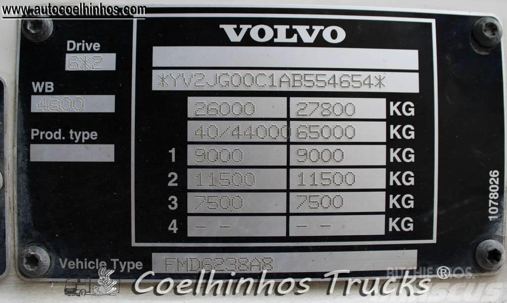 Volvo FM 380 + Hiab 288 Platformas/izkraušana no sāniem