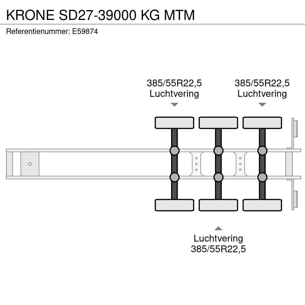 Krone SD27-39000 KG MTM Tents treileri