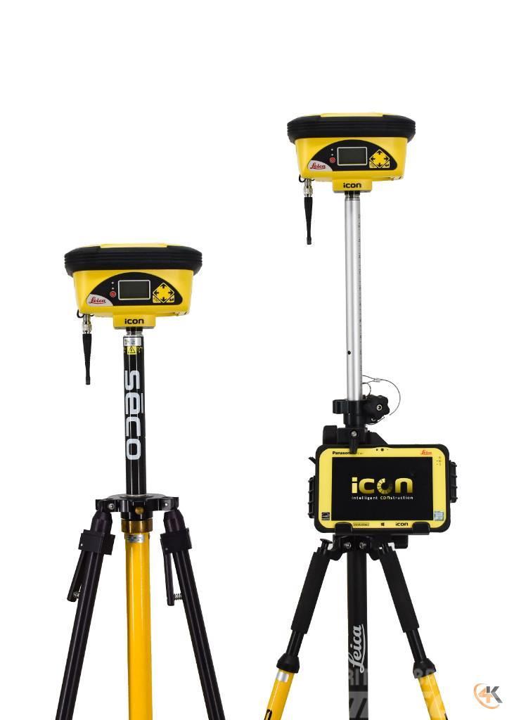 Leica iCON Dual iCG60 900MHz Base/Rover GPS w/ CC80 iCON Citas sastāvdaļas