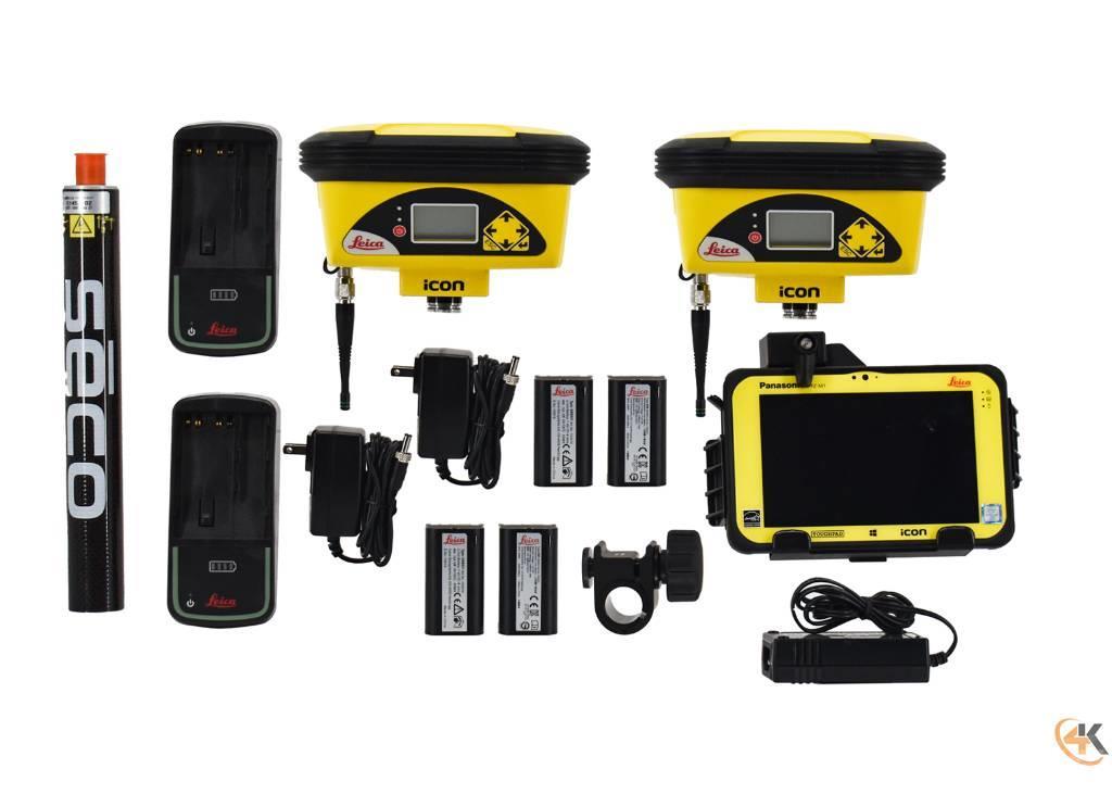 Leica iCON Dual iCG60 900MHz Base/Rover GPS w/ CC80 iCON Citas sastāvdaļas