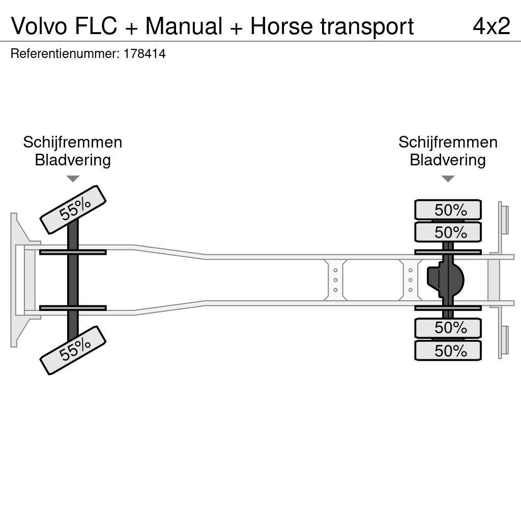 Volvo FLC + Manual + Horse transport Dzīvnieku pārvadāšanas transports