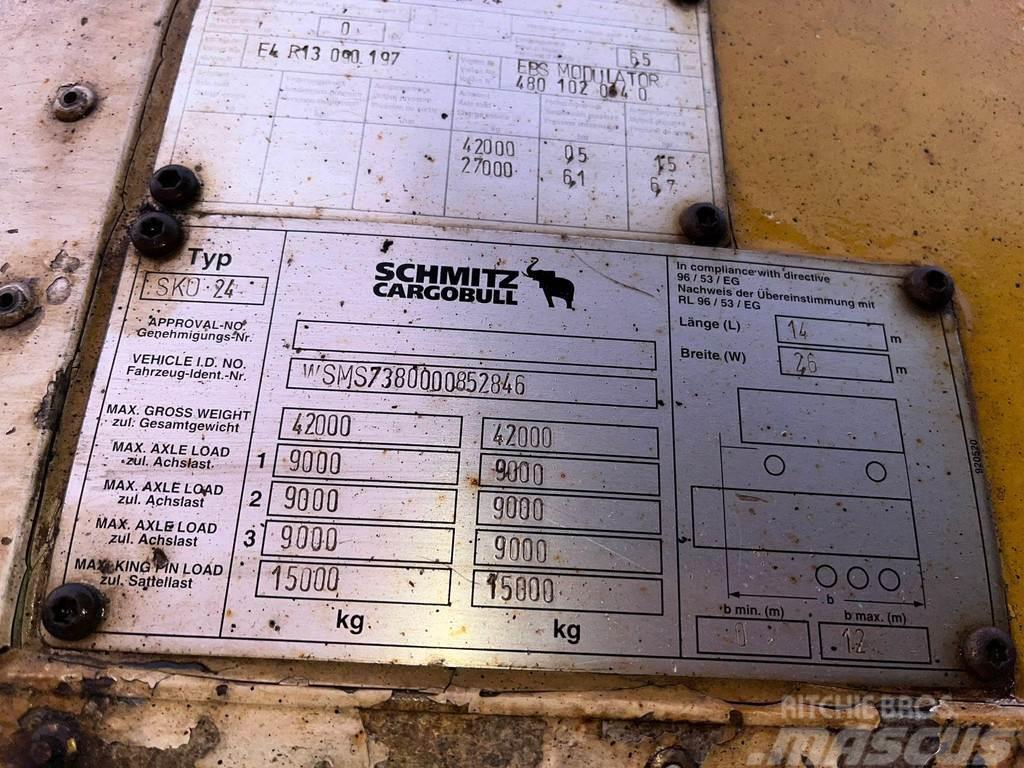 Schmitz Cargobull SKO 24 BOX L=13571 Noslēgtās piekabes