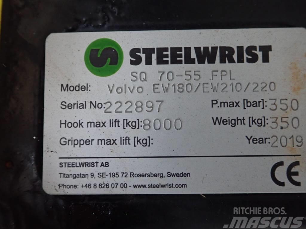 Steelwrist Vollhyd. SW SQ70 FPL passend Volvo EW180 Ātrie savienotāji