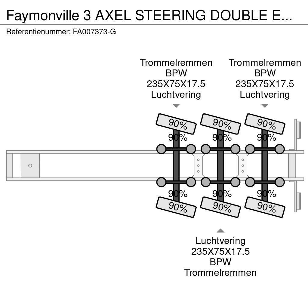 Faymonville 3 AXEL STEERING DOUBLE EXTENDABLE BED 9,4+6,9+6,6 Zemie treileri