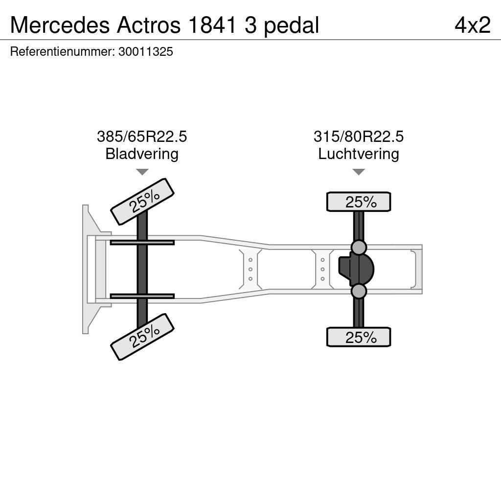 Mercedes-Benz Actros 1841 3 pedal Vilcēji