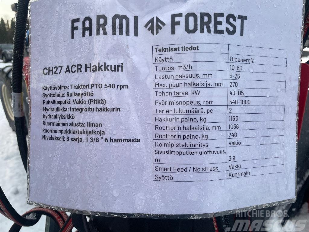 Farmi Forest CH27 Koksnes šķeldotāji