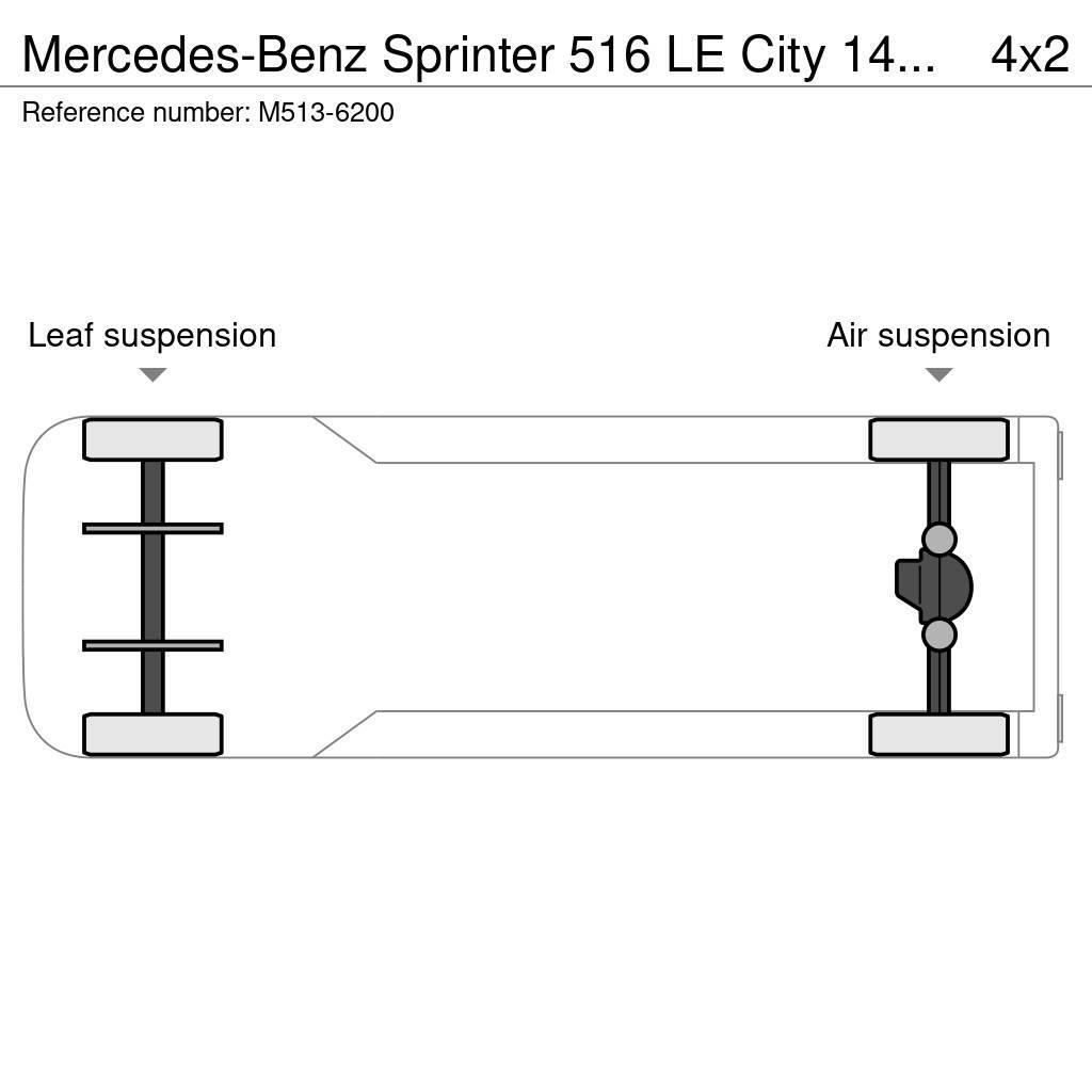 Mercedes-Benz Sprinter 516 LE City 14 PCS AVAILABLE / PASSANGERS Pilsētas autobusi