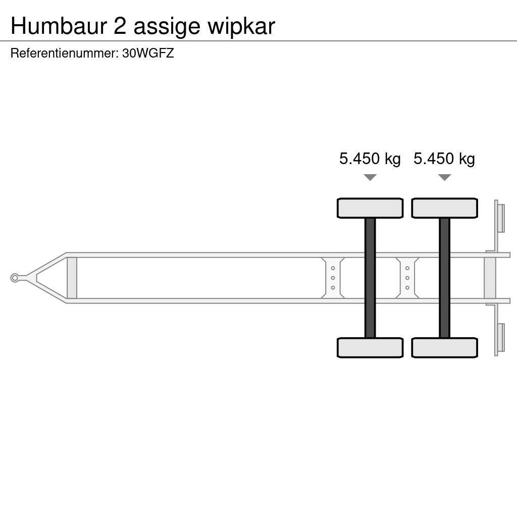 Humbaur 2 assige wipkar Platformas/izkraušana no sāniem