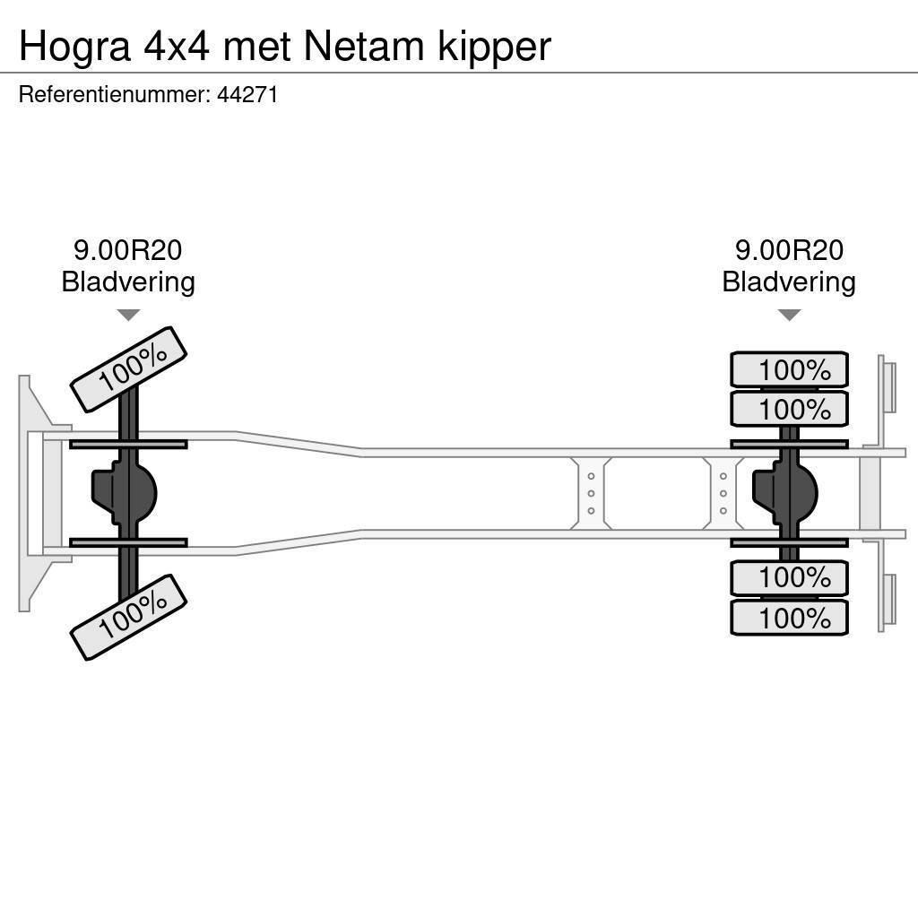  Hogra 4x4 met Netam kipper Pašizgāzējs