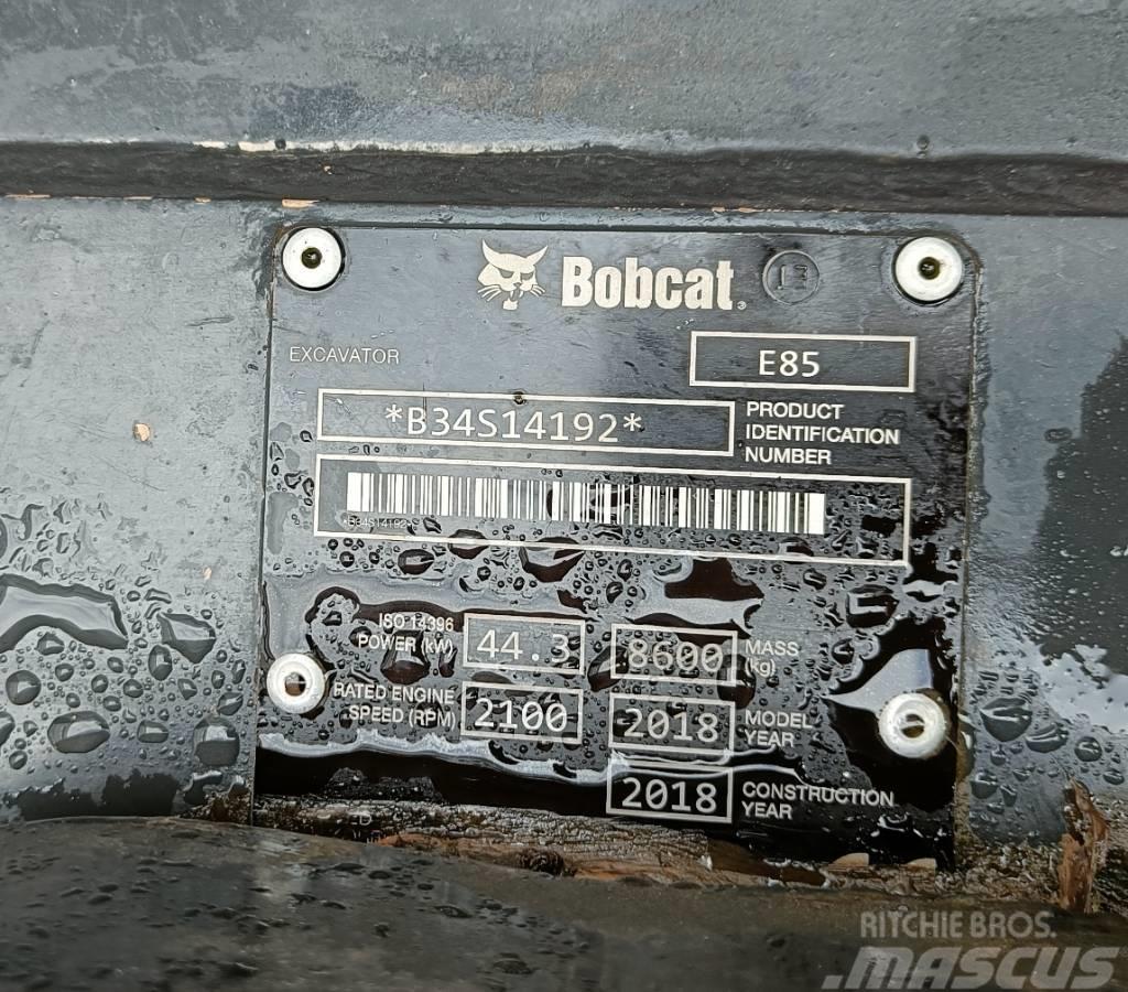 Bobcat E 85 / 8600kg / Vidēja lieluma ekskavatori 7 t - 12 t