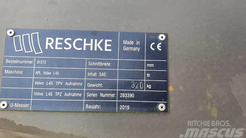 Reschke Adapterplatte von TPV auf TPZ für Volvo L45H Citas sastāvdaļas