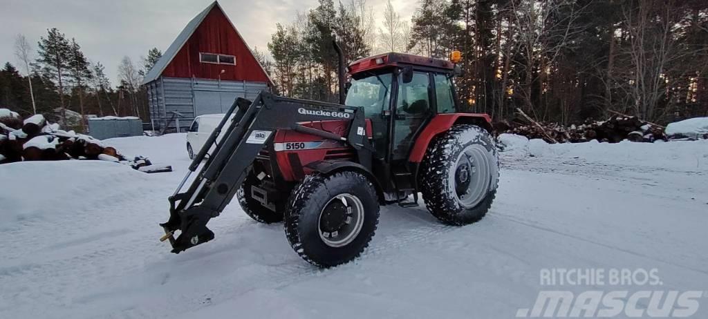 CASE 5150 4x4 + Quicke 660 Traktori