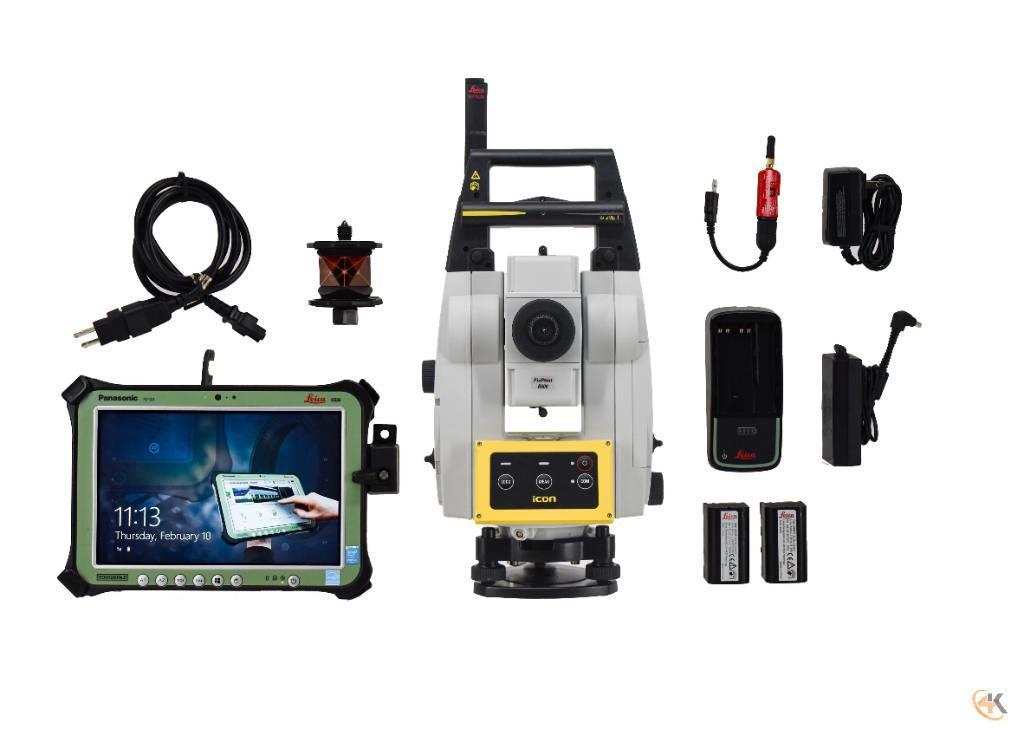 Leica Used iCR70 5" Robotic Total Station w/ CS35 & iCON Citas sastāvdaļas