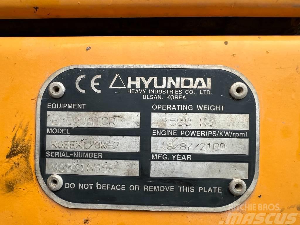 Hyundai R 170W-7 Ekskavatori uz riteņiem