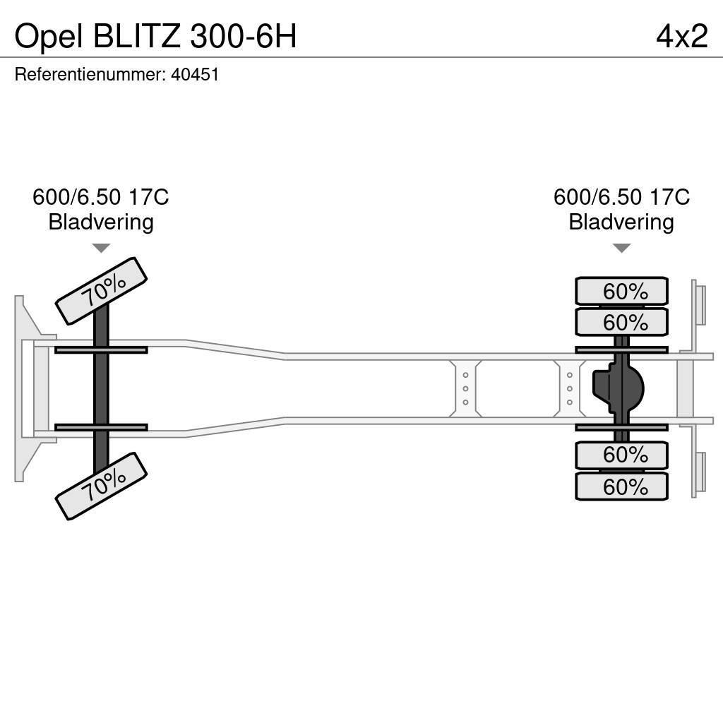 Opel BLITZ 300-6H Platformas/izkraušana no sāniem