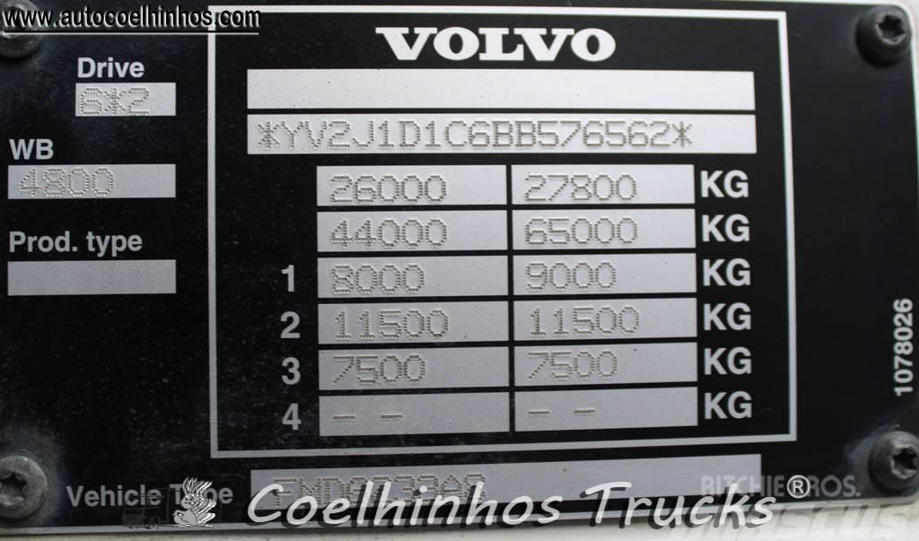 Volvo FMX 330 + Hiab 144 XS Platformas/izkraušana no sāniem