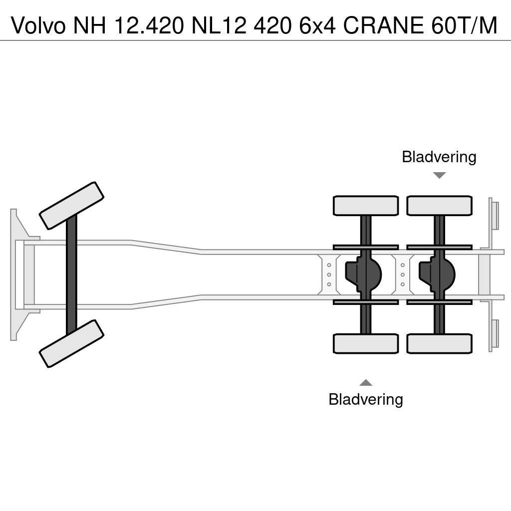 Volvo NH 12.420 NL12 420 6x4 CRANE 60T/M Visurgājēji celtņi