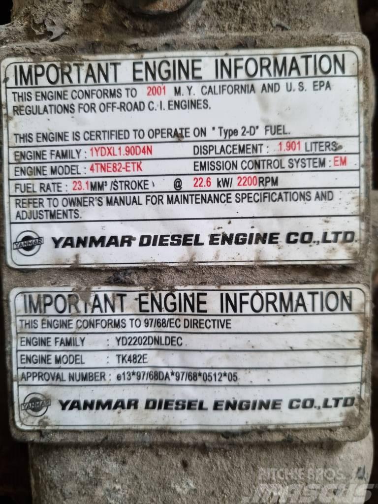 Yanmar DIESEL ENGINE TK482E Dzinēji