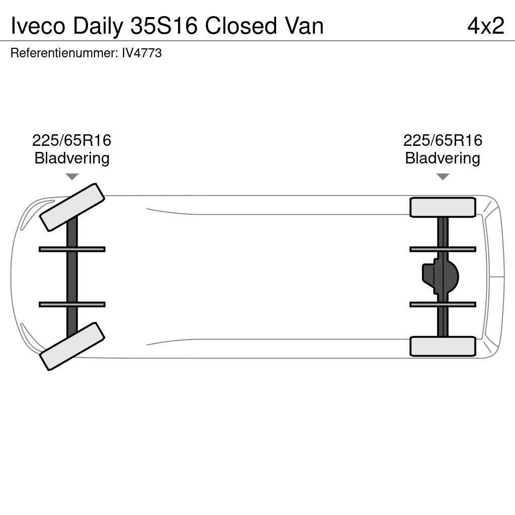 Iveco Daily 35S16 Closed Van Furgons