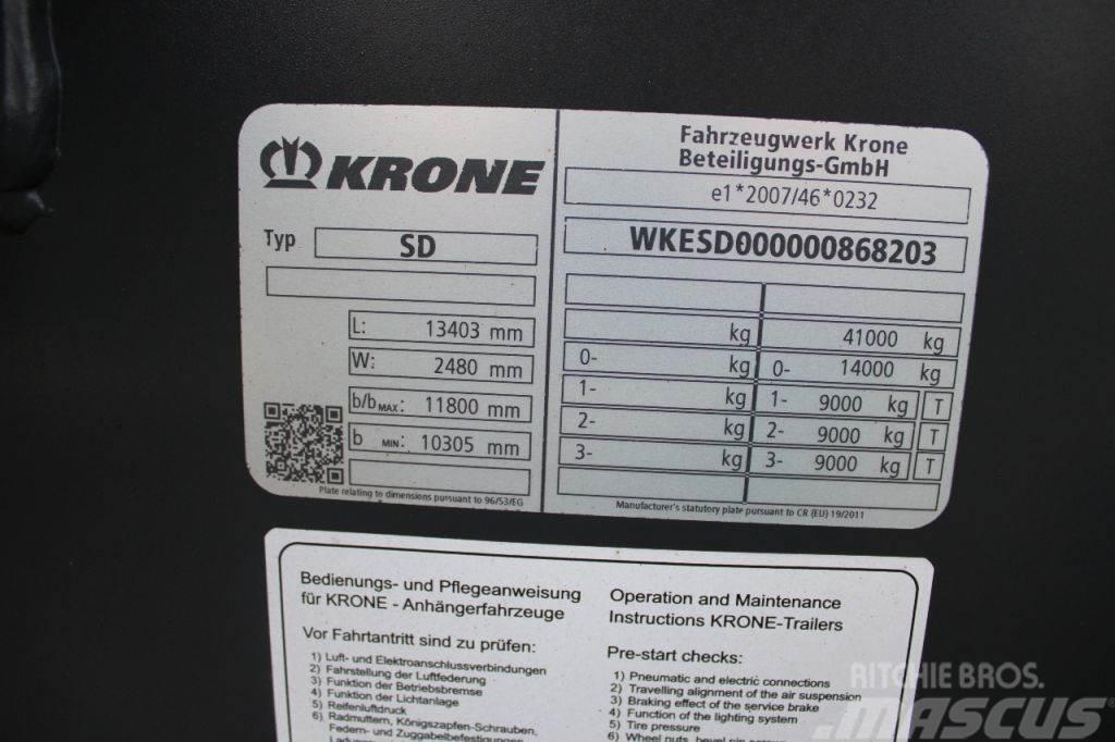 Krone 3x axle + 2x20/30/40/45ft + High Cube + BE APK 07- Konteinertreileri