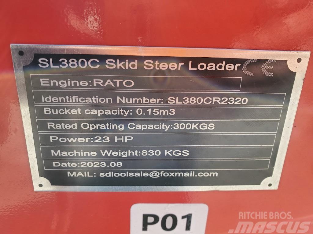  SDLOOL SL380C Lietoti riteņu kompaktiekrāvēji