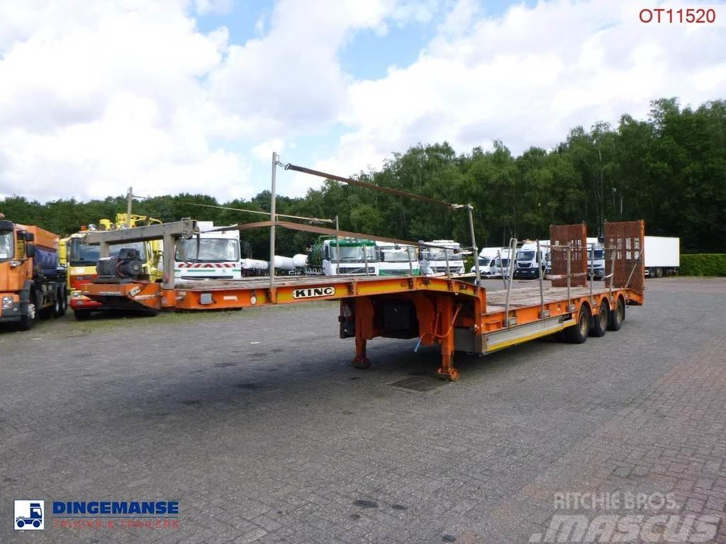 King 3-axle semi-lowbed trailer 44T + ramps Zemie treileri