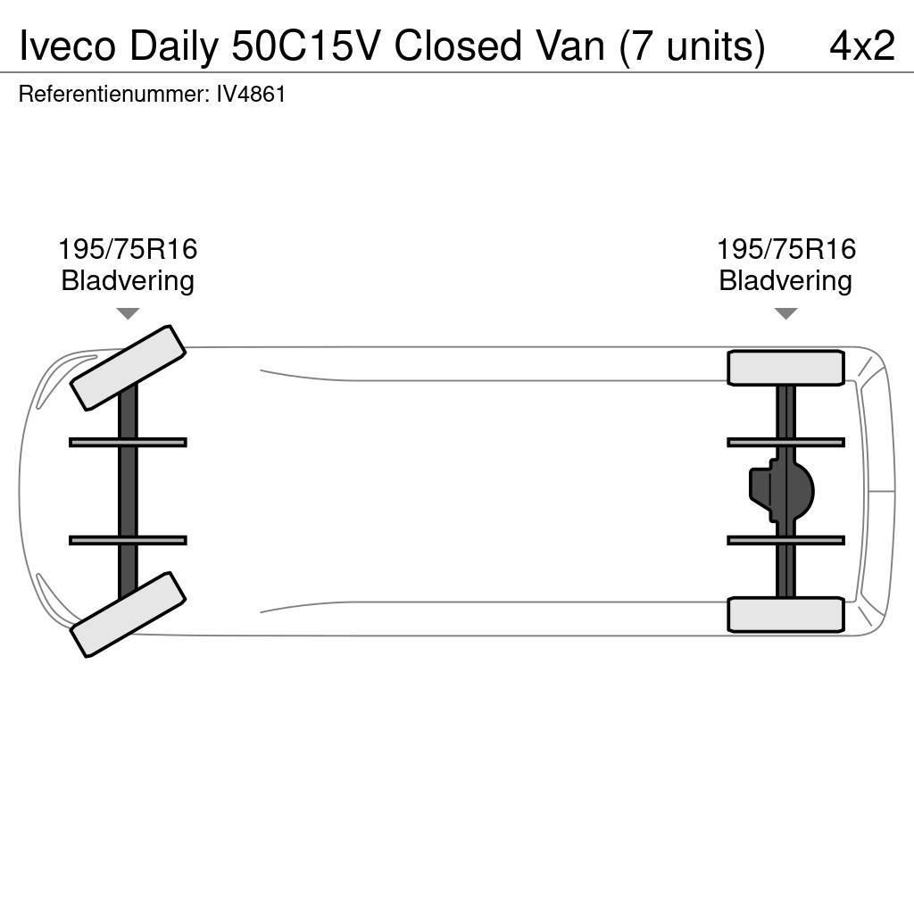 Iveco Daily 50C15V Closed Van (7 units) Furgons