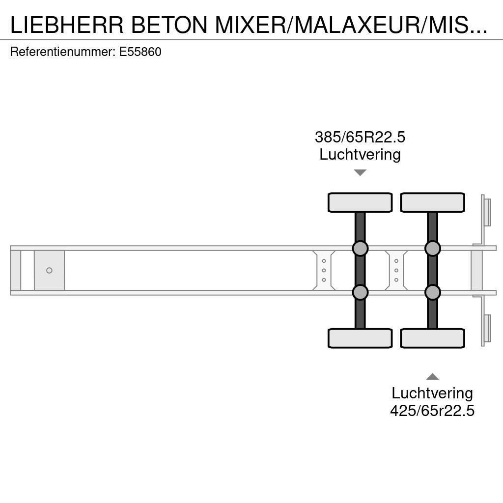 Liebherr BETON MIXER/MALAXEUR/MISCHER 12m³+Motor/Moteur Aux Citas piekabes