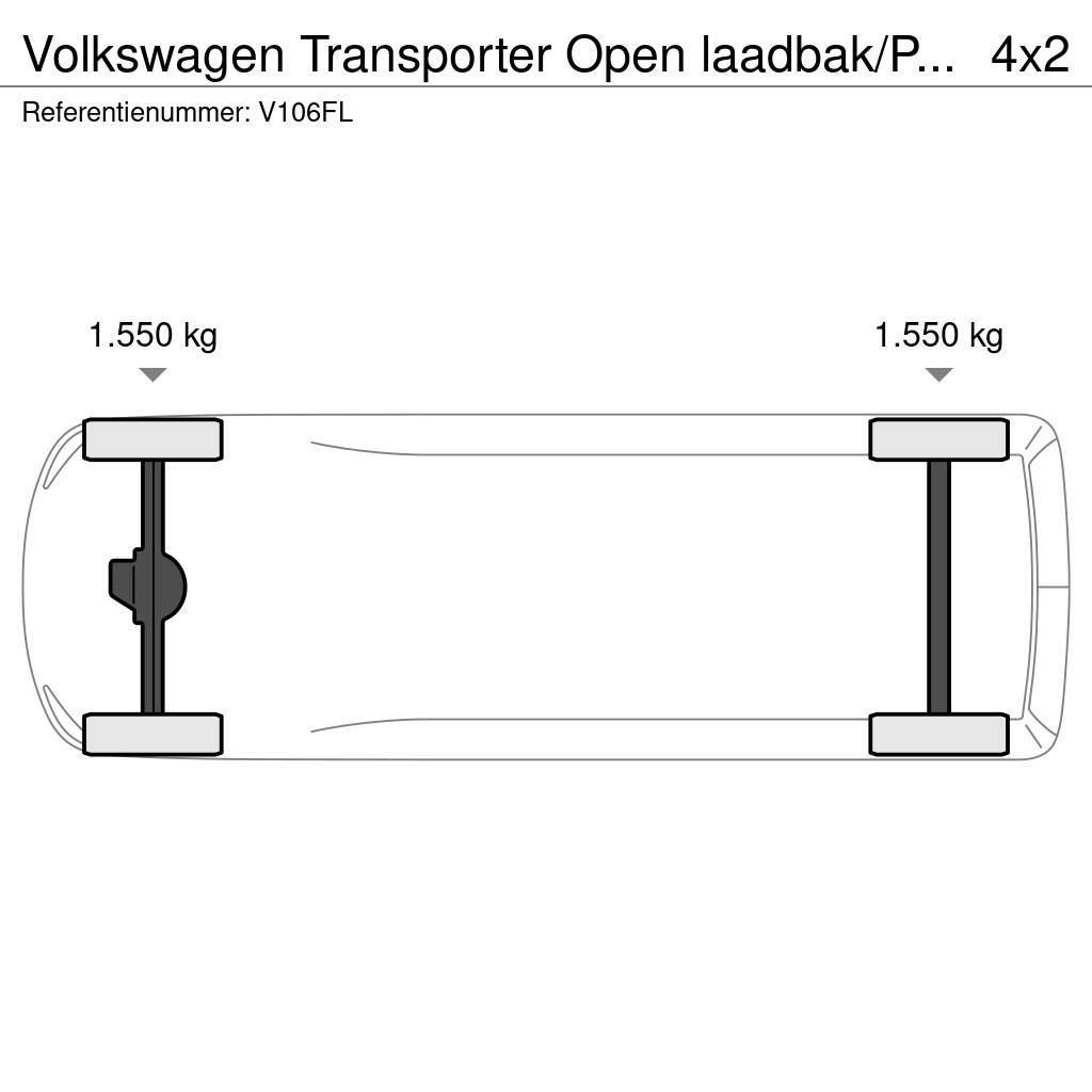 Volkswagen Transporter Open laadbak/PICK-UP!! 1ste eigenaar! Vieglais kravas automobilis/izkraušana no sāniem