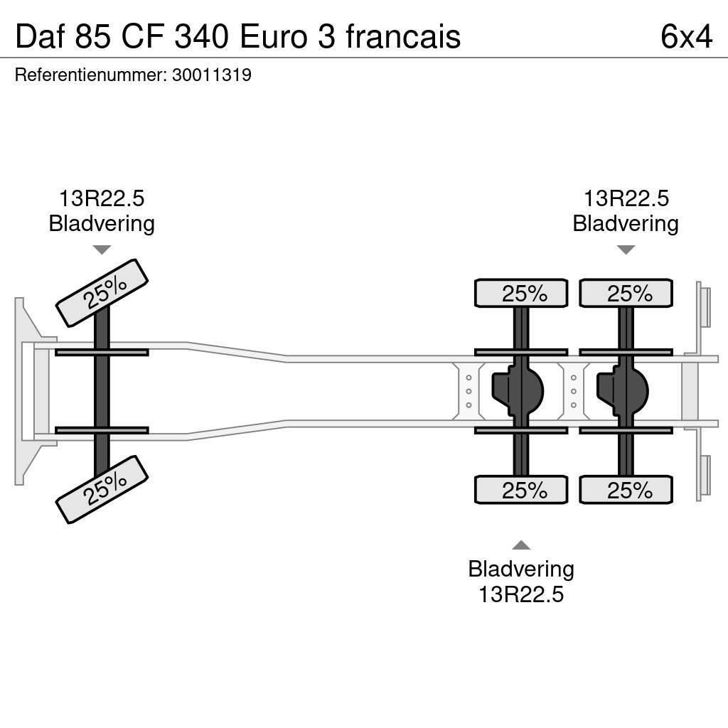 DAF 85 CF 340 Euro 3 francais Platformas/izkraušana no sāniem
