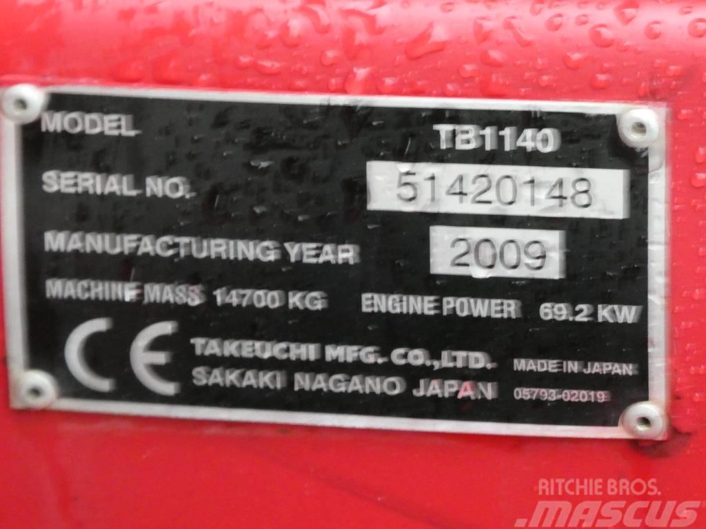 Takeuchi TB1140 + Palfinger PK 7501 + ENGCON Kāpurķēžu ekskavatori