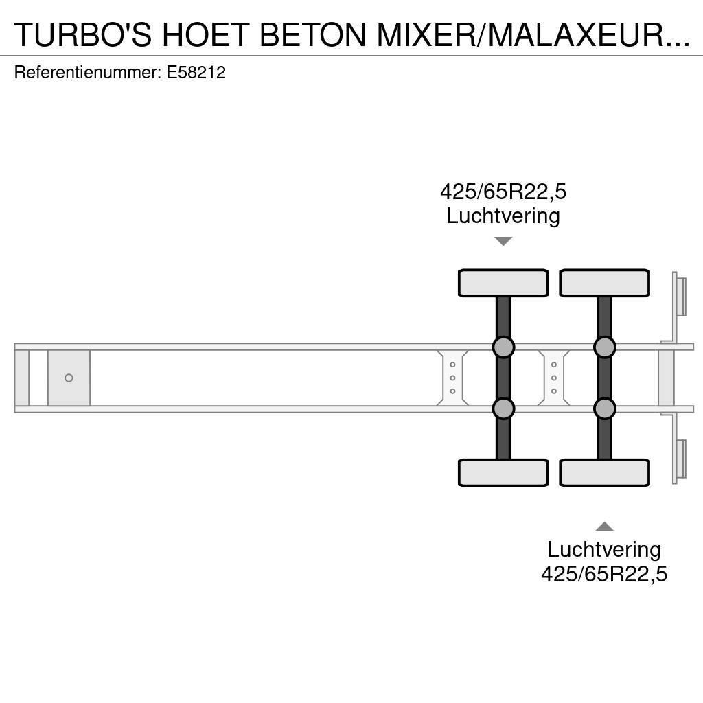  TURBO'S HOET BETON MIXER/MALAXEUR/MISCHER 10M3 +MO Citas piekabes