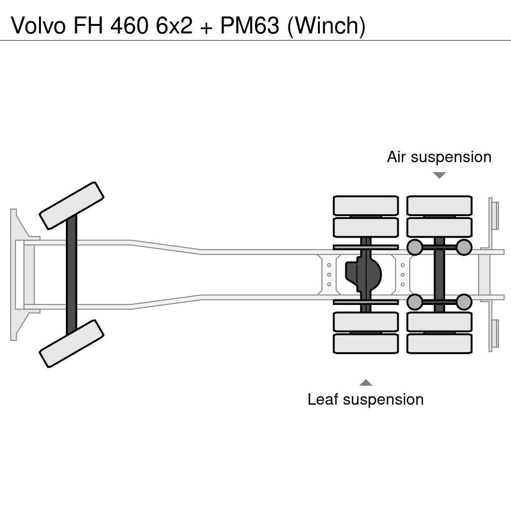 Volvo FH 460 6x2 + PM63 (Winch) Visurgājēji celtņi