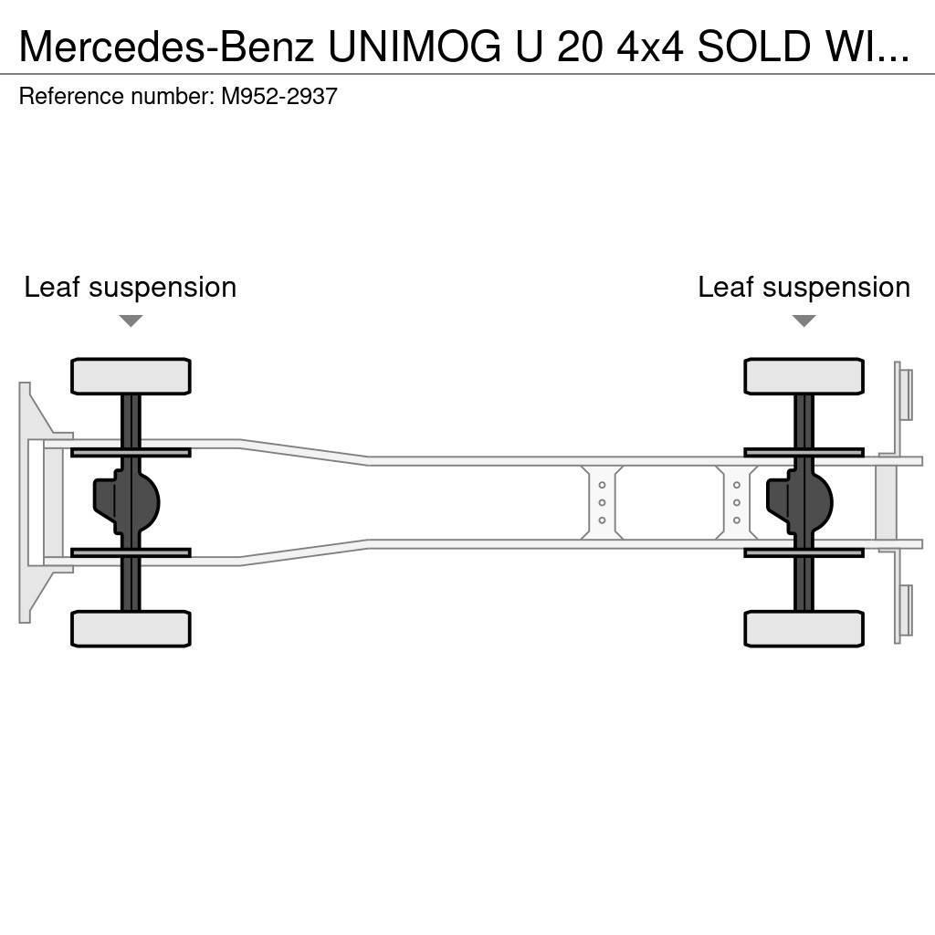 Mercedes-Benz UNIMOG U 20 4x4 SOLD WITHOUT SNOW PLOW & SPREADER Pašizgāzējs