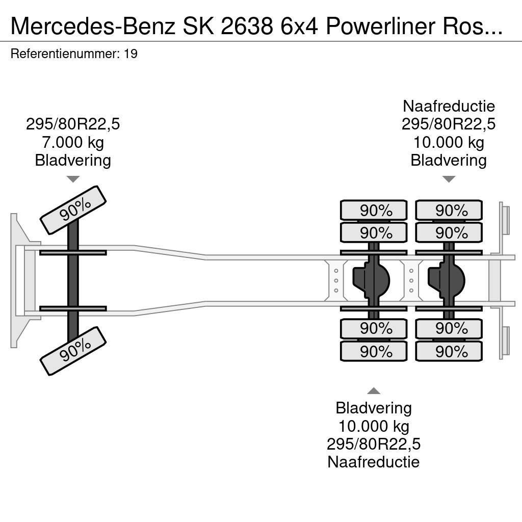 Mercedes-Benz SK 2638 6x4 Powerliner Rosenbauer ULF 2 Like New! Ugunsdzēšamā tehnika