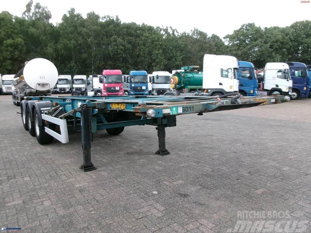 Van Hool 3-axle container chassis 20,30 ft. Konteinertreileri