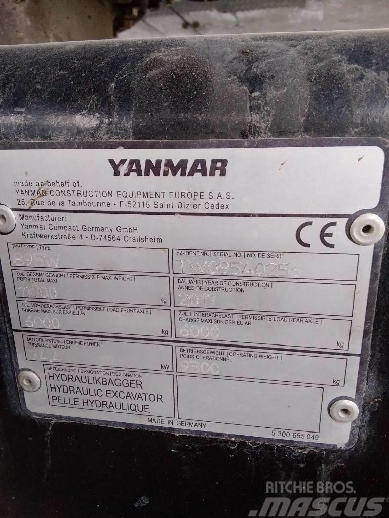Yanmar B95W Ekskavatori uz riteņiem