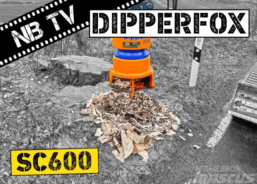Dipperfox Baumstumpffräse SC600 -  60 Stümpfe pro Koku stumbru frēze