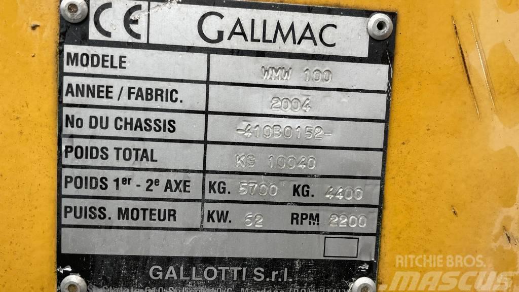 Gallmac WMW 100 Ekskavatori uz riteņiem