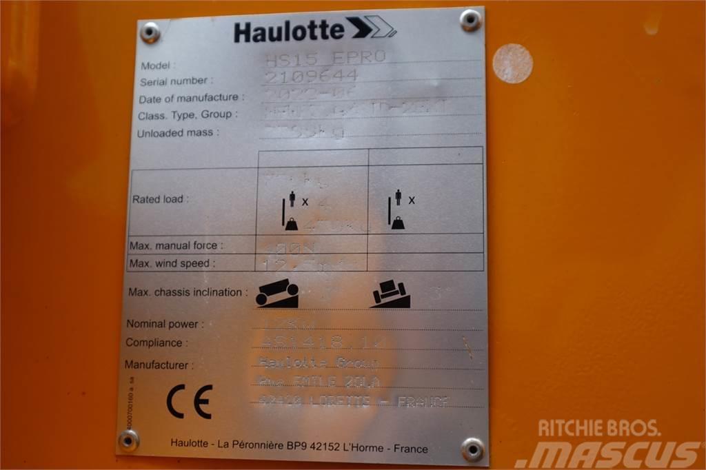 Haulotte HS15EPRO Valid Inspection, *Guarantee! Full Electr Šķerveida pacēlāji