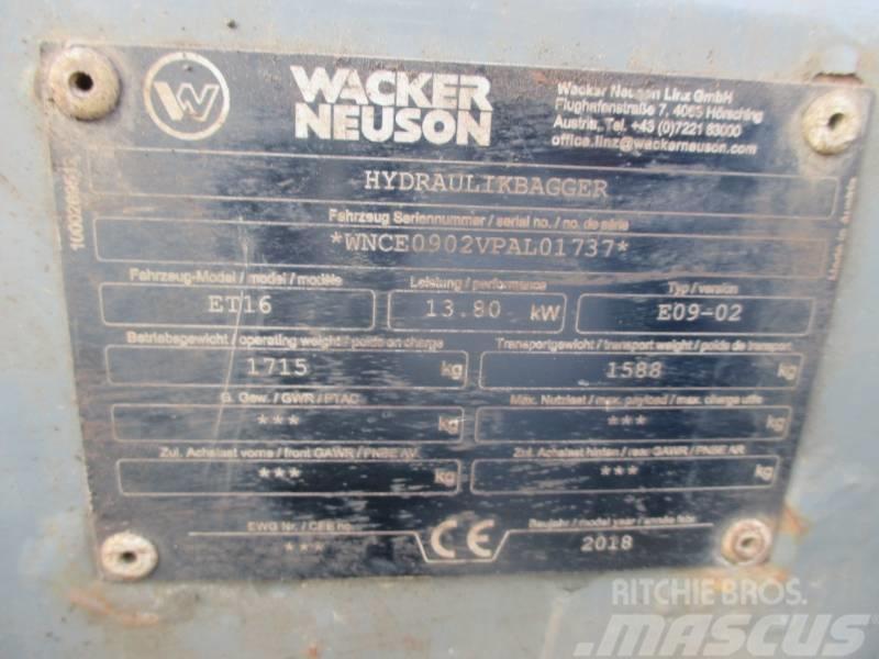 Wacker Neuson ET16 Mini ekskavatori < 7 t