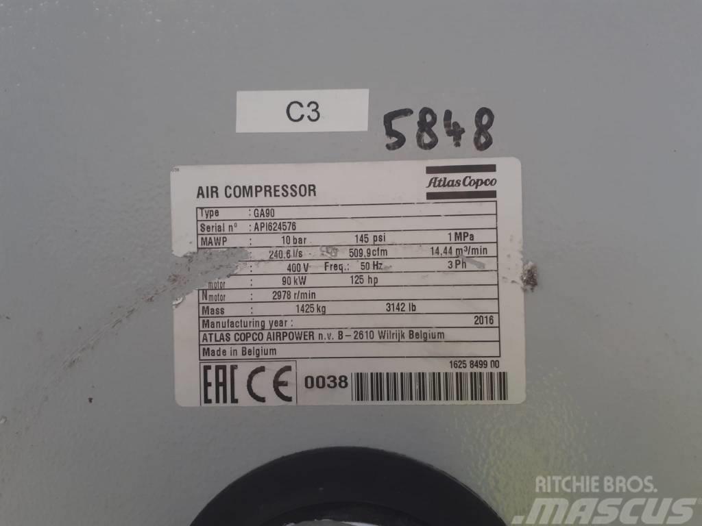Atlas Copco Compresseur à vis (GA90) Pastiprinātāji