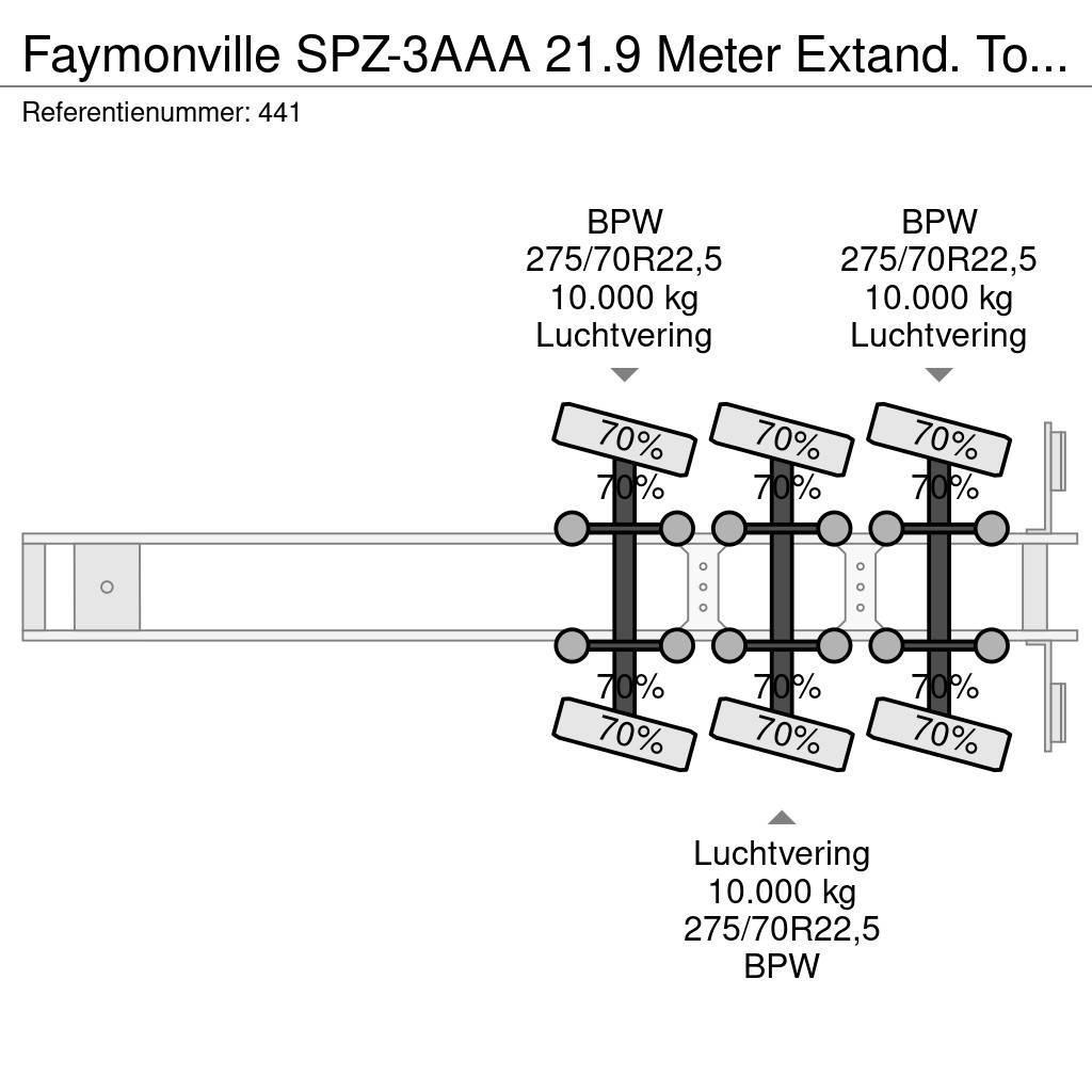 Faymonville SPZ-3AAA 21.9 Meter Extand. Total lenght: 35.5 met Tents treileri