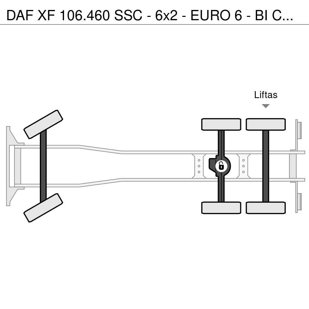 DAF XF 106.460 SSC - 6x2 - EURO 6 - BI COOL- VERY GOOD Platformas/izkraušana no sāniem