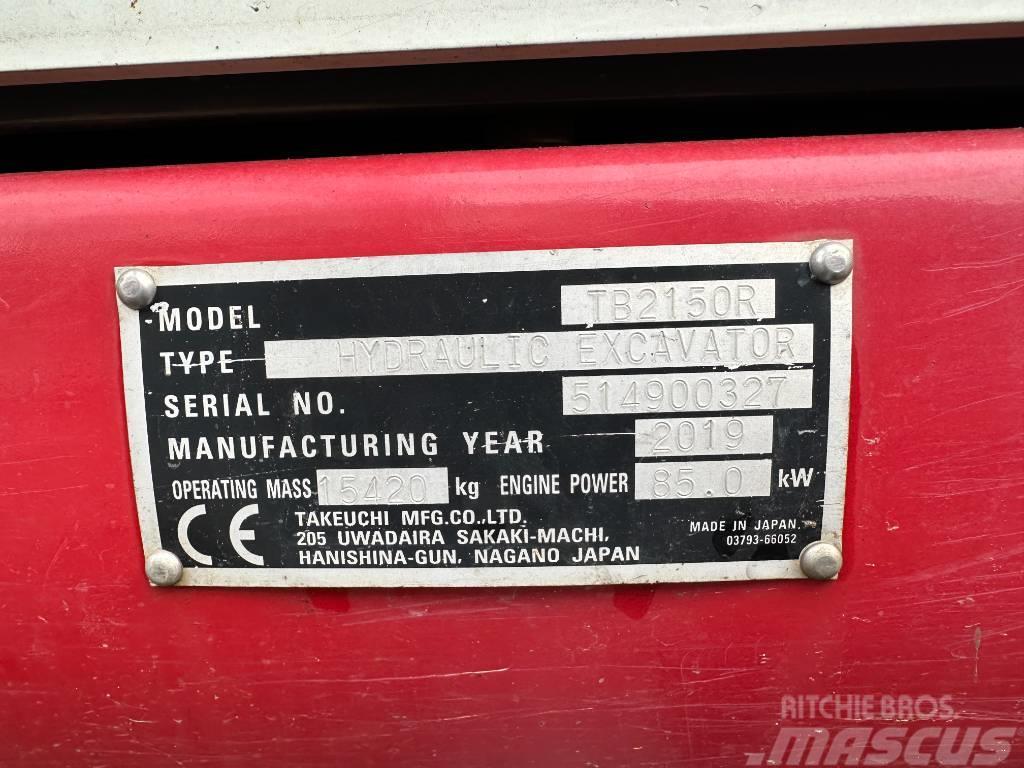 Takeuchi TB2150R Kāpurķēžu ekskavatori